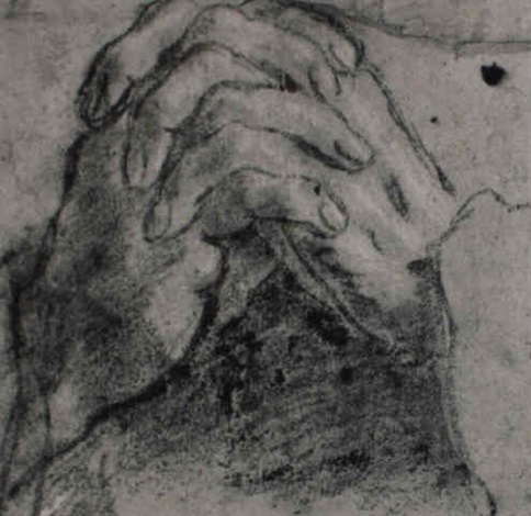 484x470 Clasped Hands - Clasped Hands Drawing