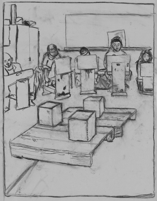 525x672 Drawing Class To New Waves - Class Drawing