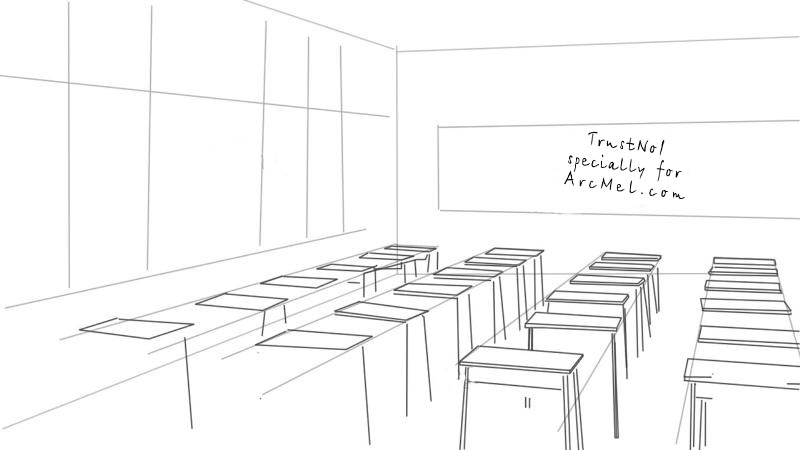 800x450 How To Draw A Classroom Step - Class Drawing