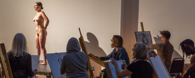 678x272 Artemisa Clark La Clase De Dibujo Librefree Drawing Class - Class Drawing