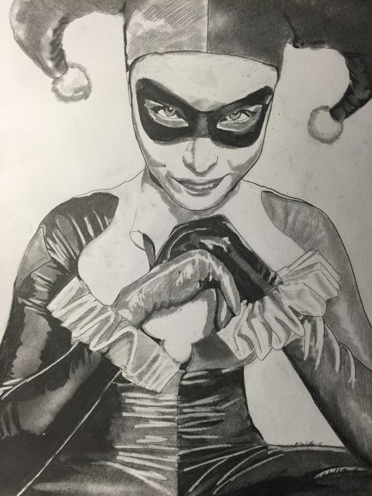 Classic Harley Quinn Drawing At Explore Collection Of Classic Harley Quinn