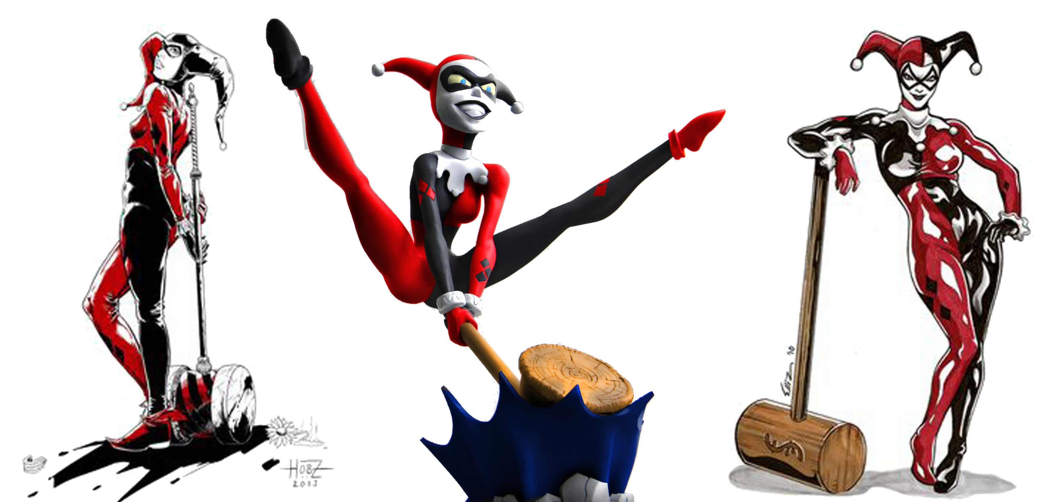 3508x1675 How To Draw A Comic Book Character In Steps Munro Designs - Classic Harley Quinn Drawing