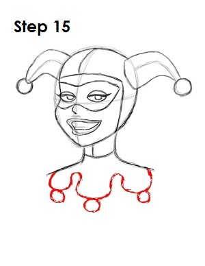 300x388 how to draw harley quinn - Classic Harley Quinn Drawing