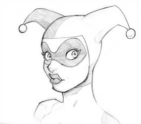 285x250 classic harley quinn - Classic Harley Quinn Drawing