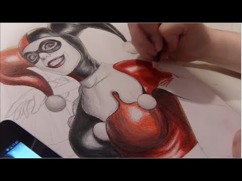 480x360 drawing harley quinn - Classic Harley Quinn Drawing