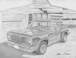 300x230 classic truck drawings pixels - Classic Truck Drawing
