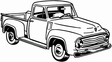 450x251 pickup truck vector best of classic truck cliparts stock - Classic Truck Drawing