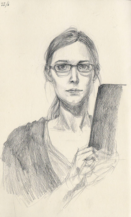422x700 Sketchbook Self Portrait + Drawings From A Classical Drawing - Classical Drawing