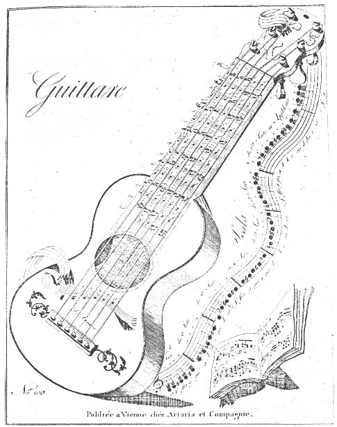 485x613 Stalking - Classical Guitar Drawing