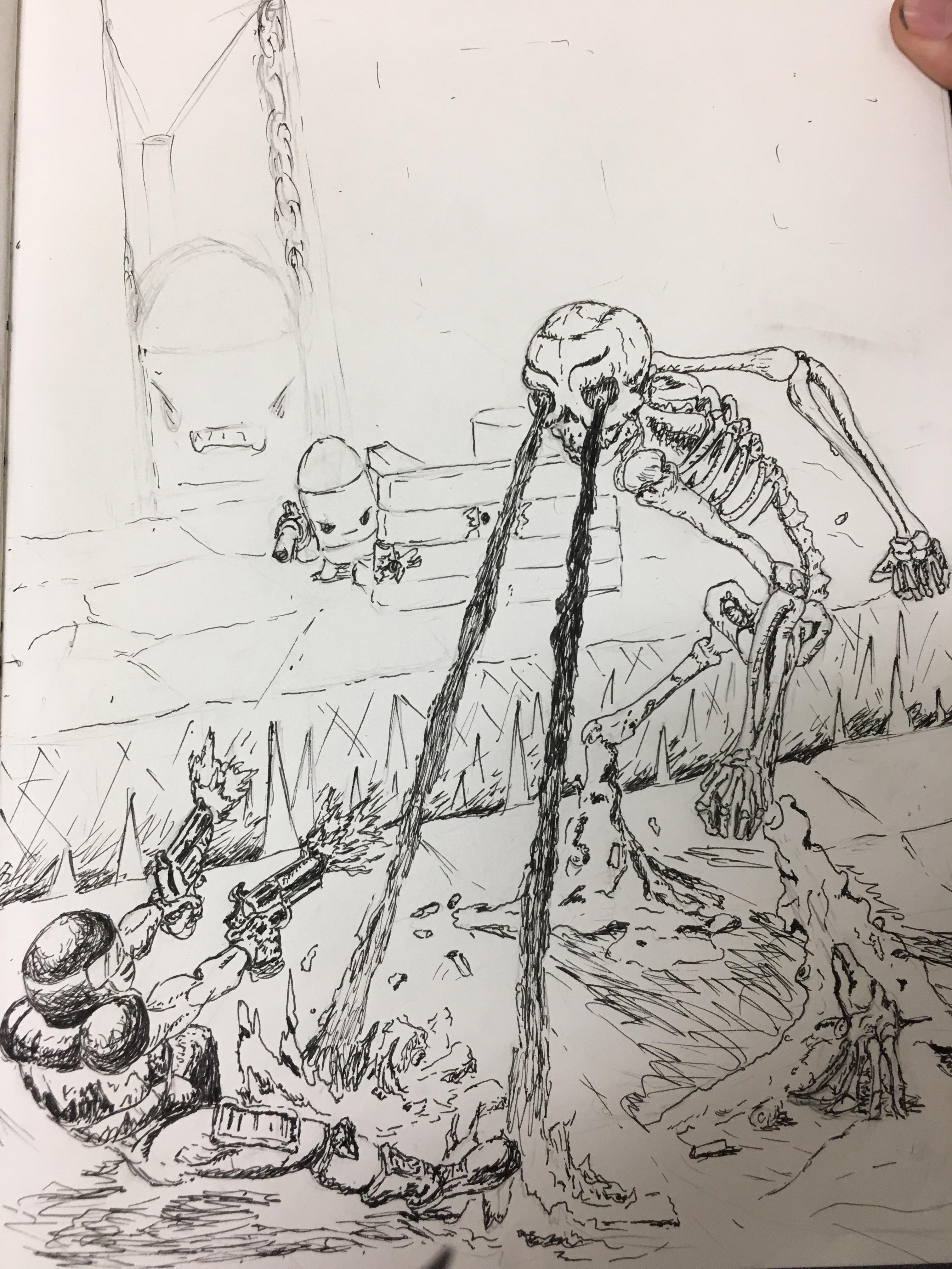 3024x4032 why doesn't shooting the shelleton heal it classroom drawing - Classroom Drawing