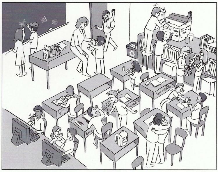 749x591 drawing of classroom - Classroom Drawing