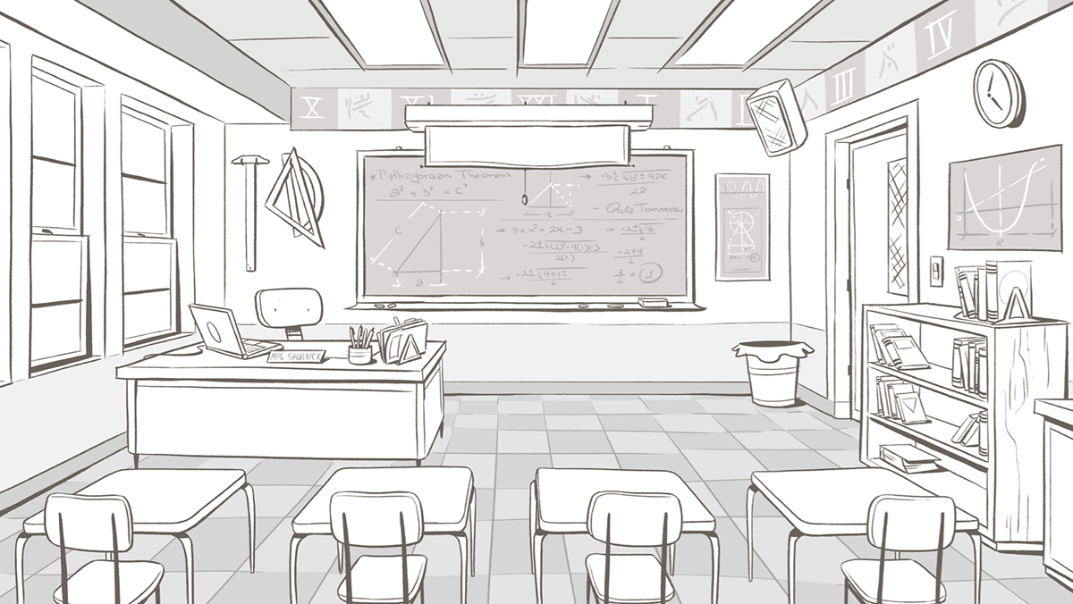 Classroom Drawing at PaintingValley.com | Explore collection of