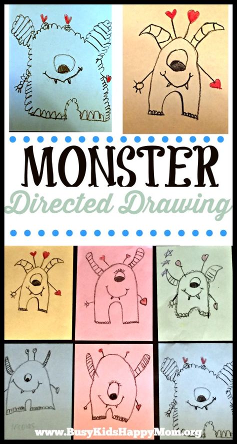 474x885 how to draw a monster classroom art drawings for kids - Classroom Drawing Images