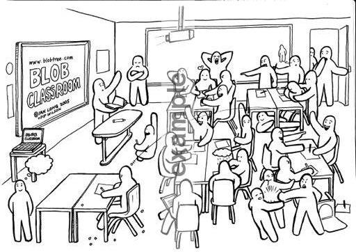 512x362 Blob Classroom Blobshop - Classroom Line Drawing