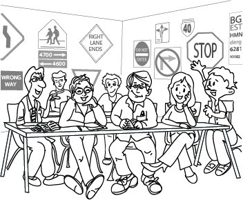 352x290 Entry - Classroom Line Drawing