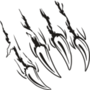 300x300 claws vector wolverine claw transparent png clipart free - Claw Drawing