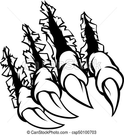 432x470 Collection Of Free Clawing Clipart Drawing Download On Ui Ex - Claw Drawing