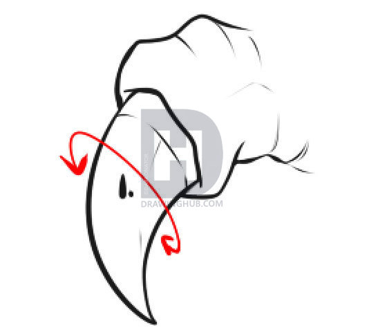 534x474 how to draw claws, step - Claw Drawing