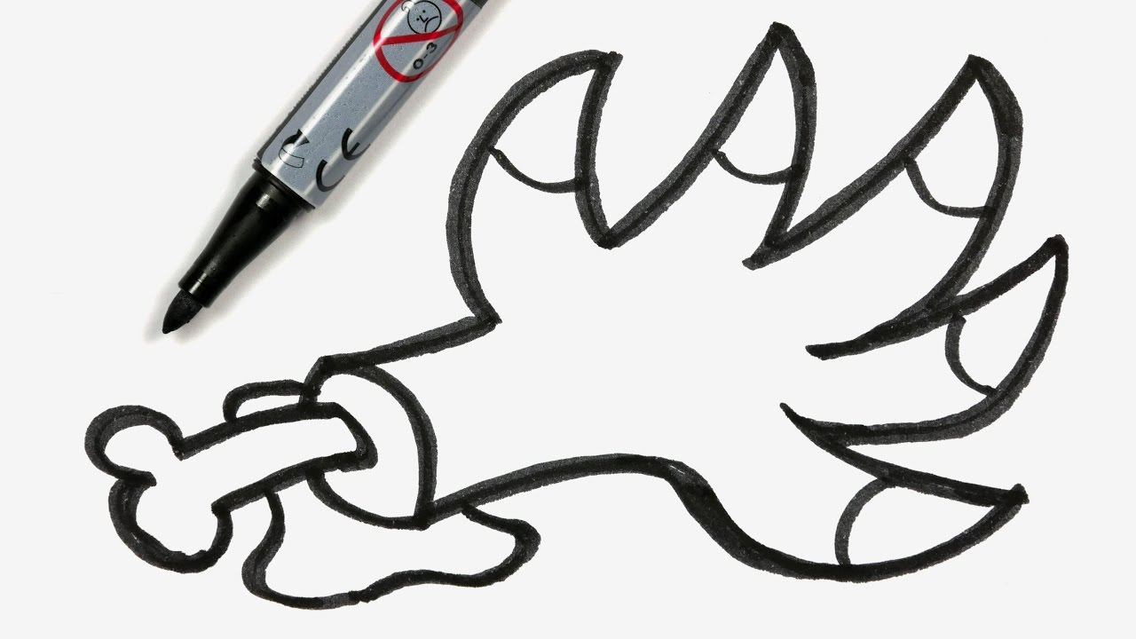 1280x720 how to draw a cartoon halloween monster claw - Claw Drawing