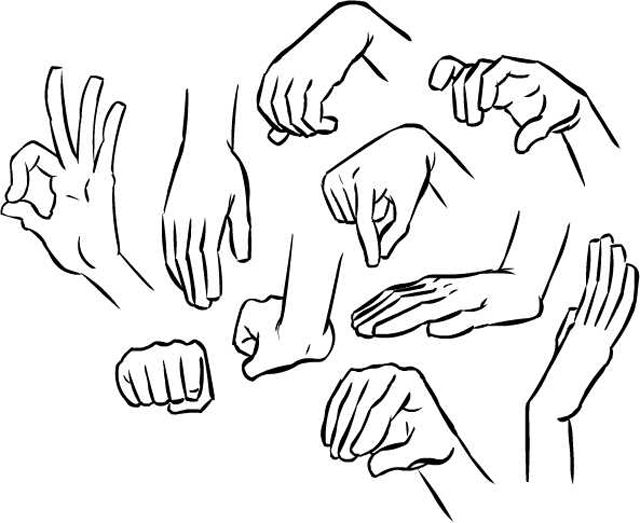 640x523 Hand References Because I Can't Always Draw Claws On Bad Hand - Claw Hand Drawing