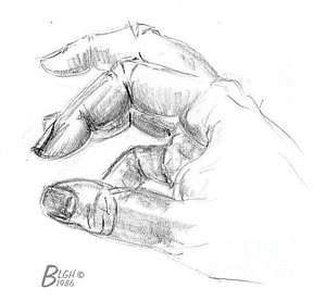 300x277 Claw Hand Drawings Fine Art America - Claw Hand Drawing