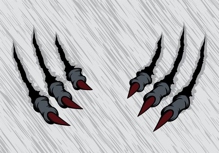 700x490 Claw Scratch Marks Vector - Claw Marks Drawing