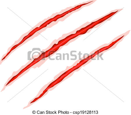 450x395 claw scratches vector red bloody claw deep scratches vector - Claw Marks Drawing