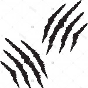 300x300 red claw scratch marks vector arenawp - Claw Marks Drawing