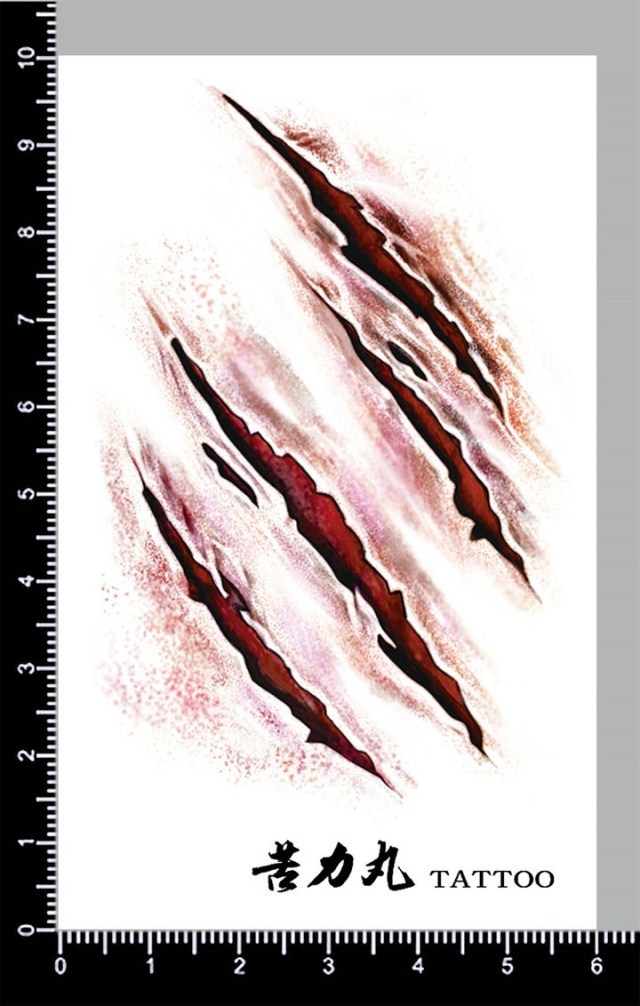 640x1006 Werewolf Claw Marks - Claw Marks Drawing