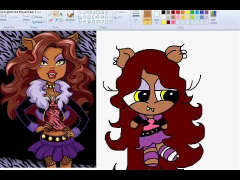480x360 Drawing Clawdeen Wolf - Clawdeen Wolf Drawing