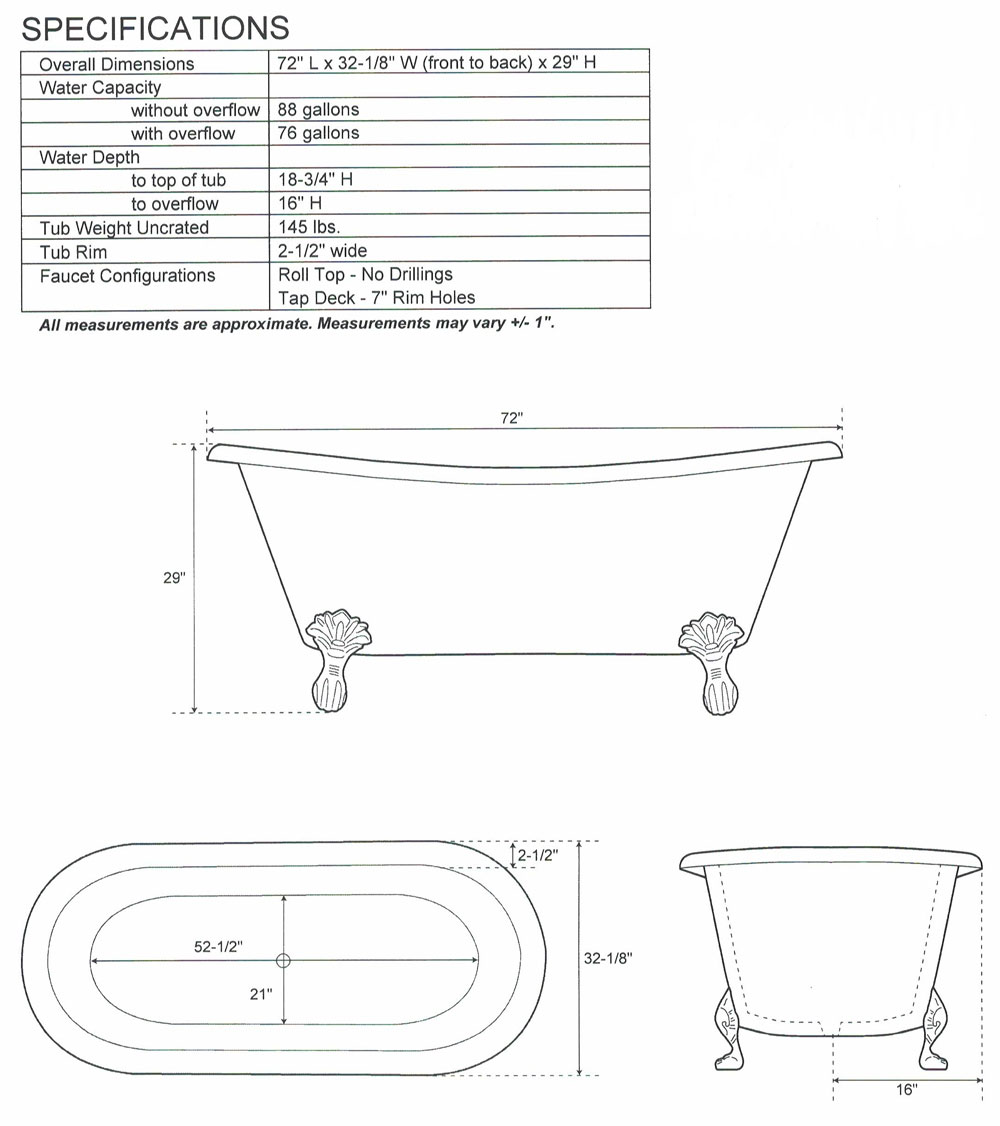 Clawfoot Tub Drawing at Explore collection of
