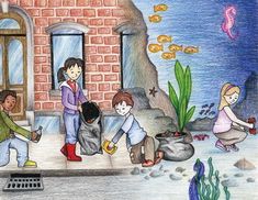 235x182 image result for swachh bharat mission painting chart daigram - Clean Environment Drawing