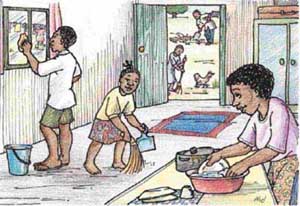 300x206 zambian basic education course, nutrition education, supplementary - Clean House Drawing