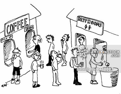 400x312 Public Toilet Cartoons And Comics - Clean Toilet Drawing