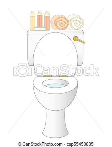359x470 a vector illustration format of a clean white ceramic - Clean Toilet Drawing