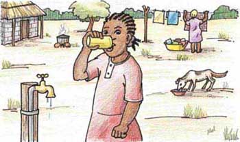 350x207 zambian basic education course, nutrition education, supplementary - Clean Water Drawing