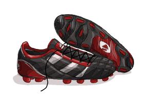 300x200 how to draw soccer cleats - Cleats Drawing