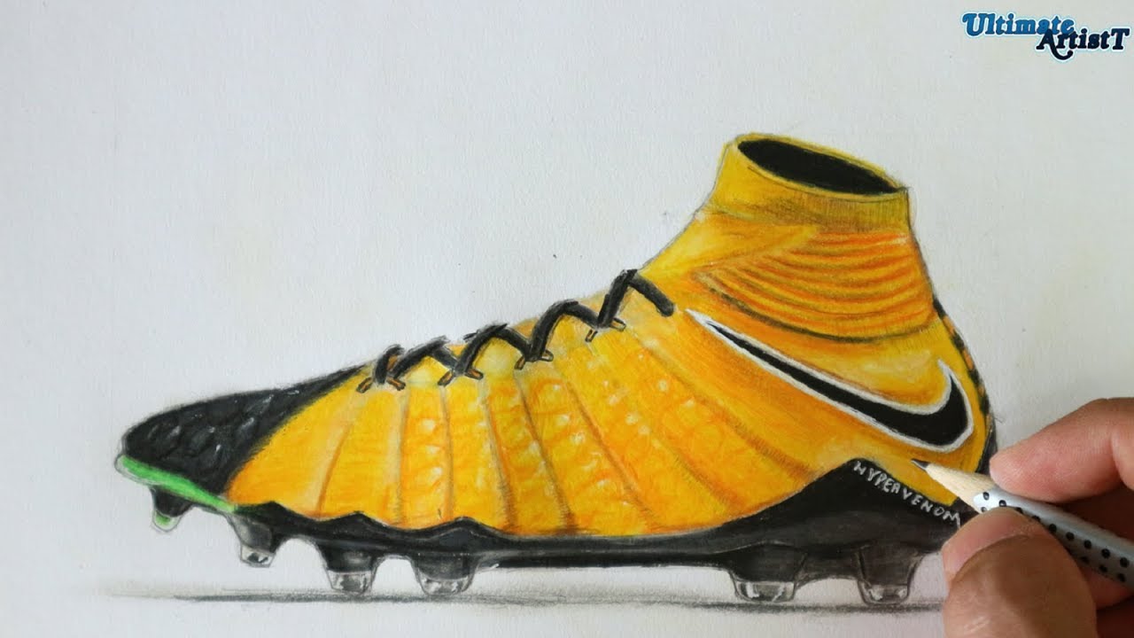 1280x720 nike hypervenom phantom cleats art - Cleats Drawing