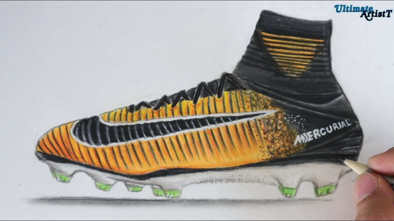 1280x720 nike mercurial superfly v cleats art - Cleats Drawing