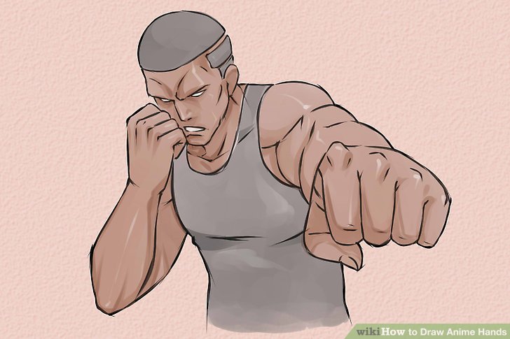 728x485 Ways To Draw Anime Hands - Clenched Fist Drawing