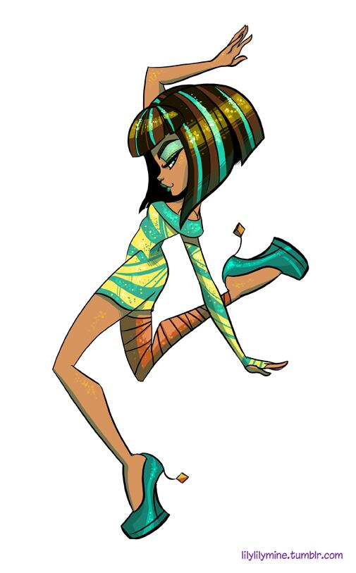 505x813 monster high on twitter regal illustration! mt - Cleo De Nile Drawing