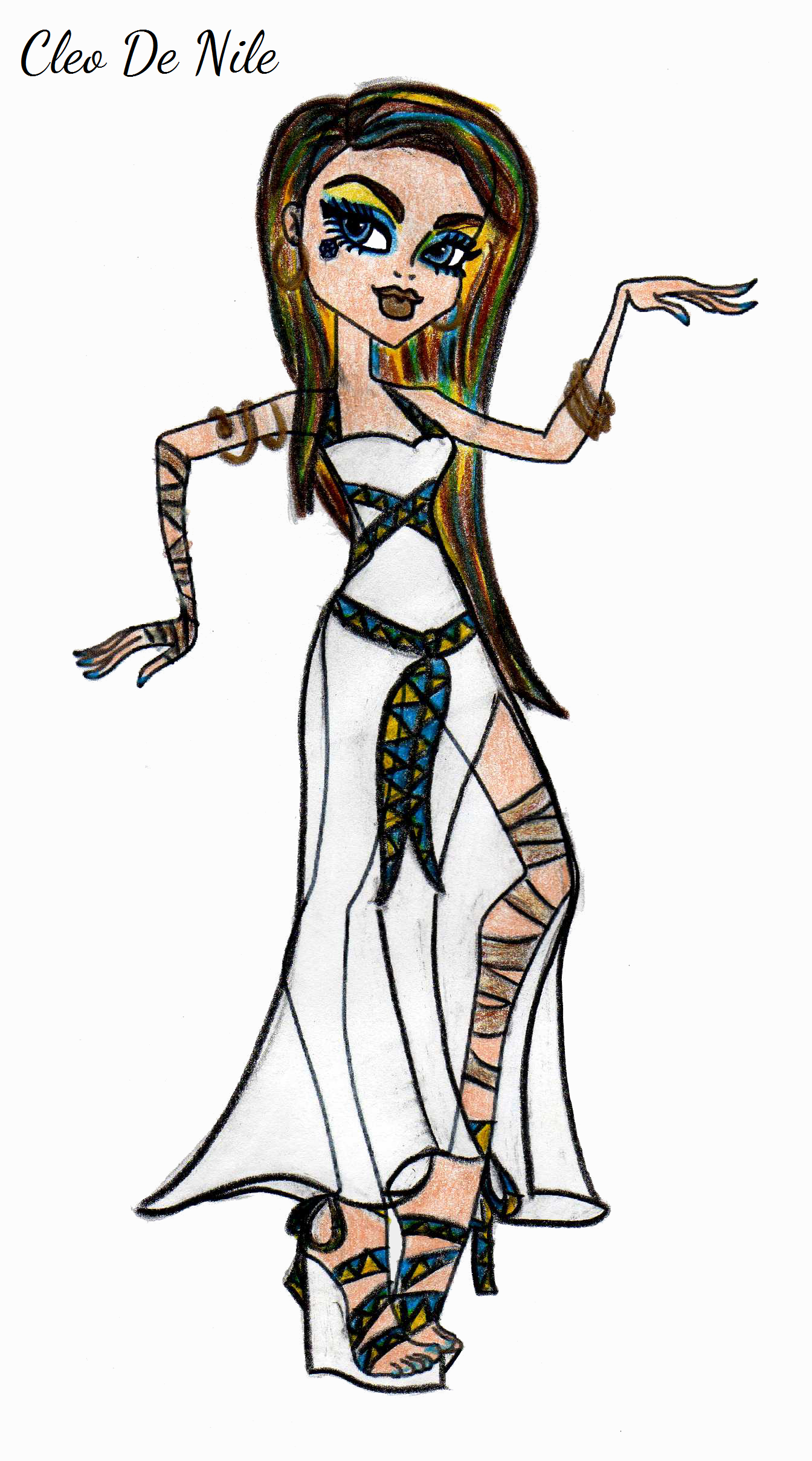 1344x2416 monster high cleo de nile monster high drawings bordado - Cleo De Nile Drawing
