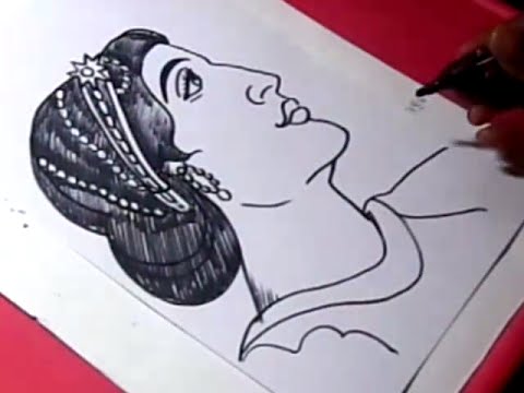 480x360 Queen Cleopatra Drawing Step - Cleopatra Drawing