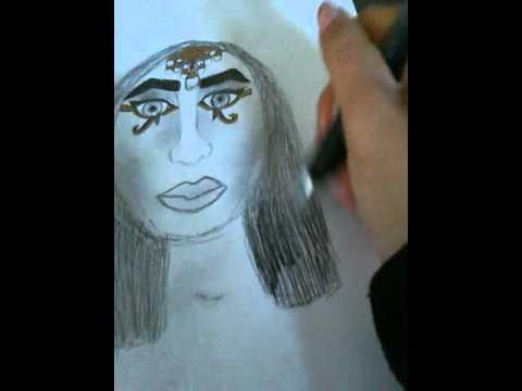 480x360 Cleopatra Drawing - Cleopatra Drawing