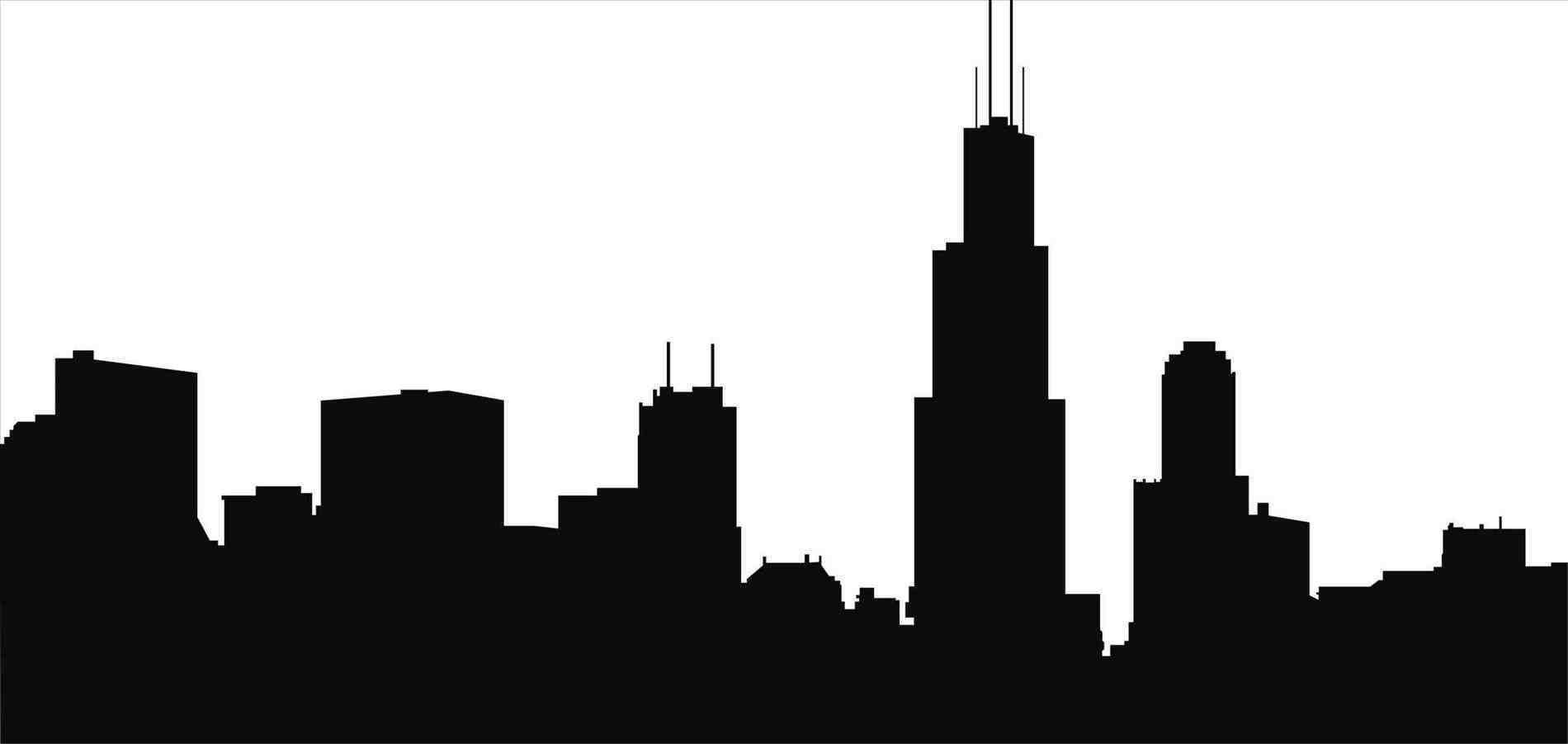 1900x901 cleveland skyline silhouette beautiful chicago skyline black - Cleveland Skyline Drawing