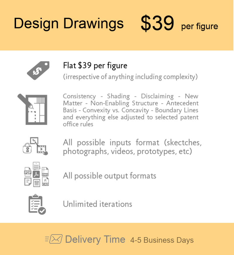 800x873 Order Now Design Patent Drawings - Click Drawing