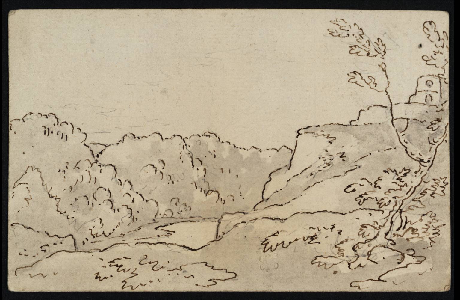 1536x1001 part of the avon gorge - Cliff Edge Drawing