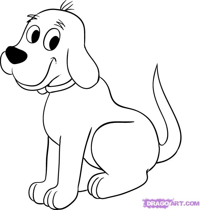 681x711 How To Draw Clifford The Big Red Dog, Step - Clifford Drawing