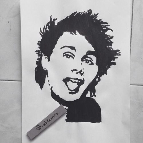 500x500 Michael Clifford Pop Art Draw On We Heart It - Clifford Drawing