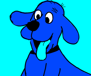 300x250 Blue Clifford Drawing - Clifford Drawing